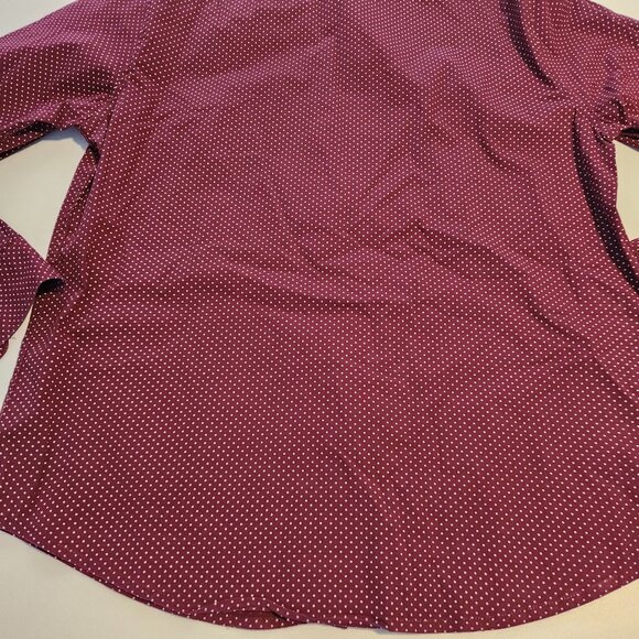 Ricky Singh Cactus Man Shirt‎ Long Sleeve Red White Polka Dot Large EUC - Picture 5 of 10